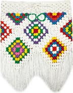 NESSI BYRD Kids' Colorful Shapes Hand-Crochet Skirt-Cover Up