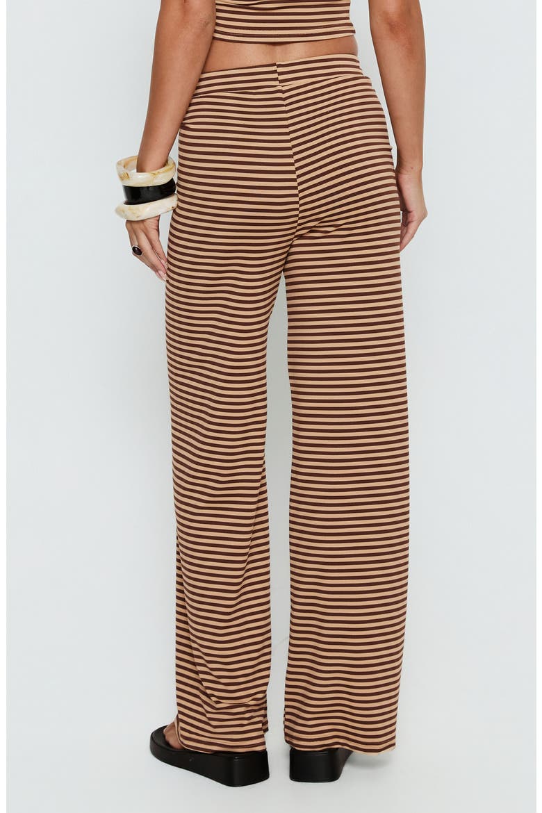 Timora Striped Wide Leg Pants, Alternate, color, BROWN STRIPE