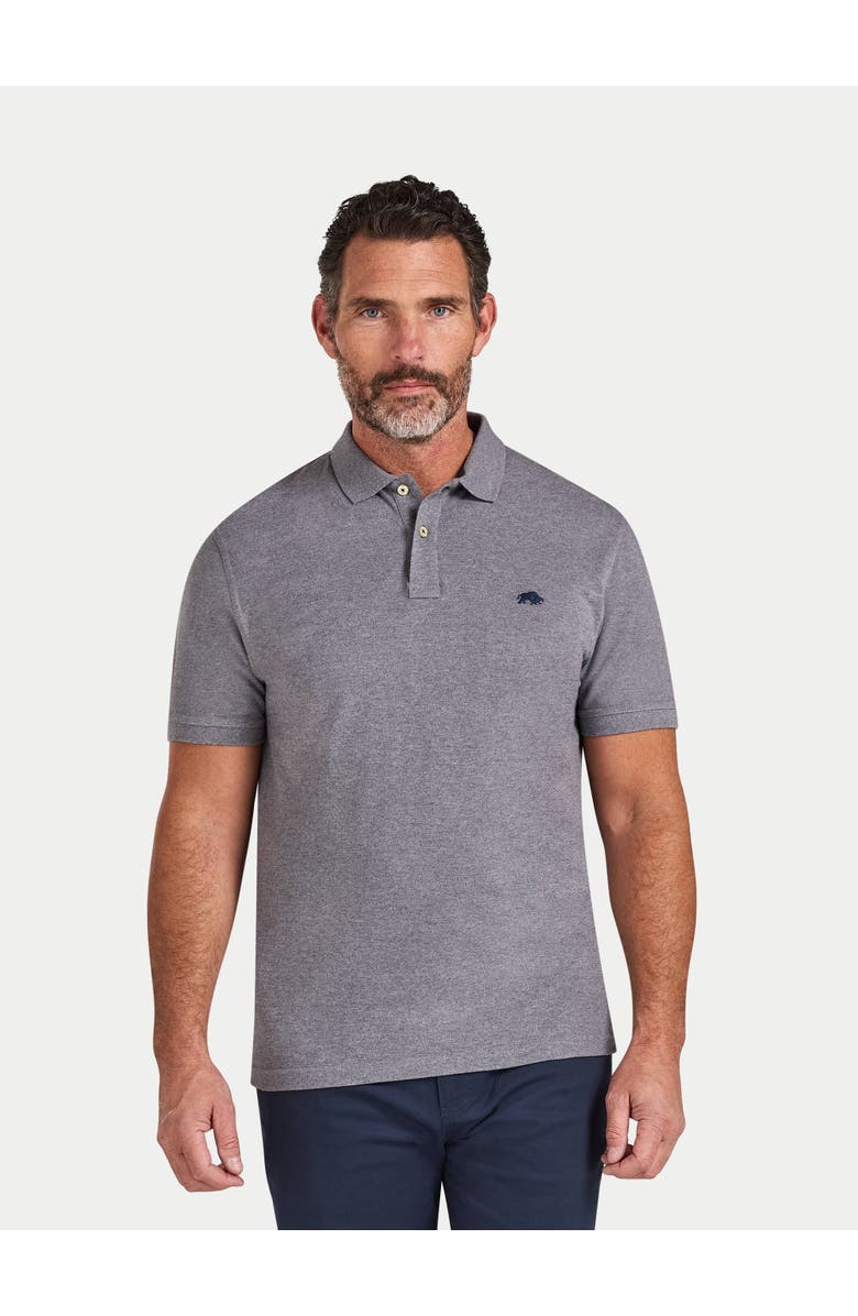 Raging Bull 100% Cotton Polo Shirt, Main, color, Grey Marl
