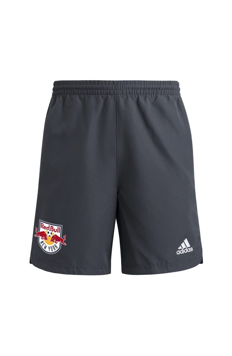 adidas Men's adidas Gray New York Red Bulls 2025 Travel Shorts, Alternate, color,
