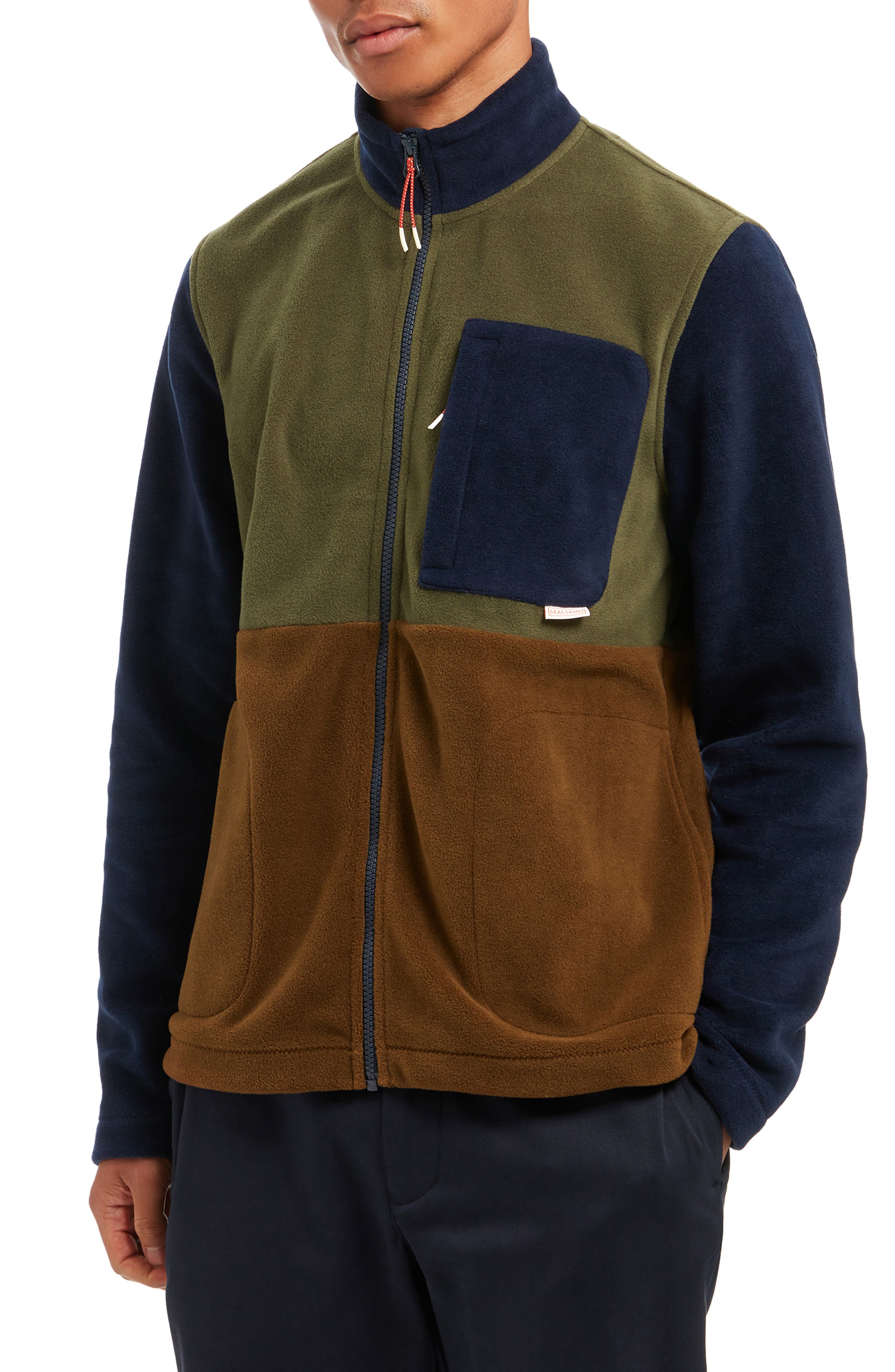 Sealskinz Taverham Colorblock Fleece Jacket in Multi 