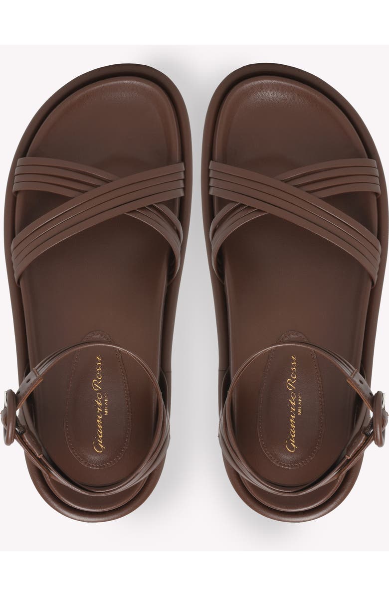 Gianvito Rossi Lianne Flat, Alternate, color, Brown Nappa