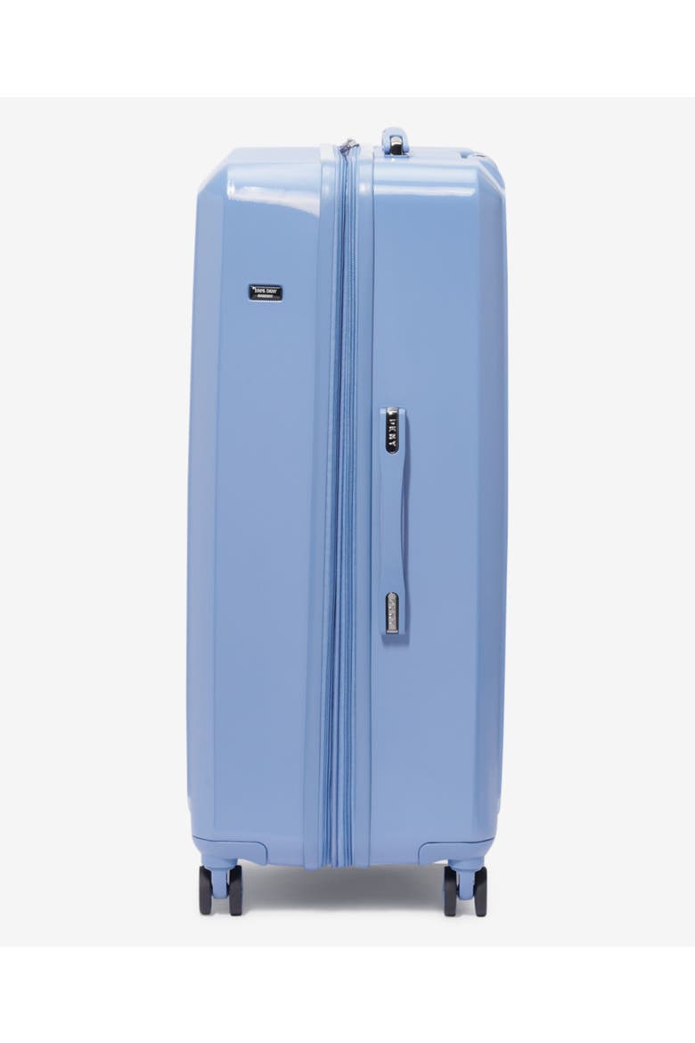 NYC 28" Upright Suitcase, Alternate, color, Blue Suede