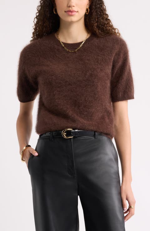 Brushed Cashmere Sweater Tee