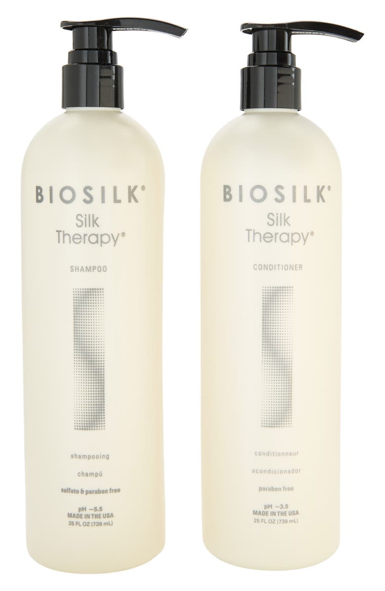 BIOSILK Silk Therapy Shampoo & Conditioner Set, Main, color, 