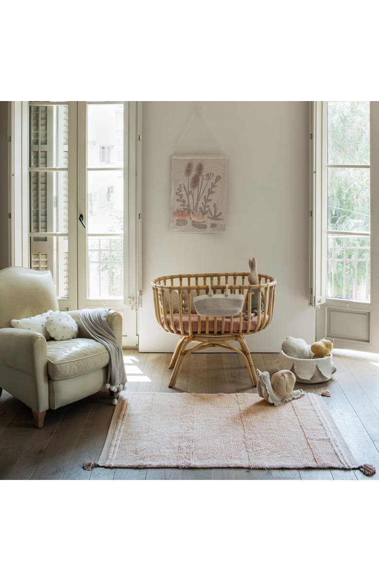 Lorena Canals Washable Rug Bloom, Alternate, color, Rose, Natural, Nude