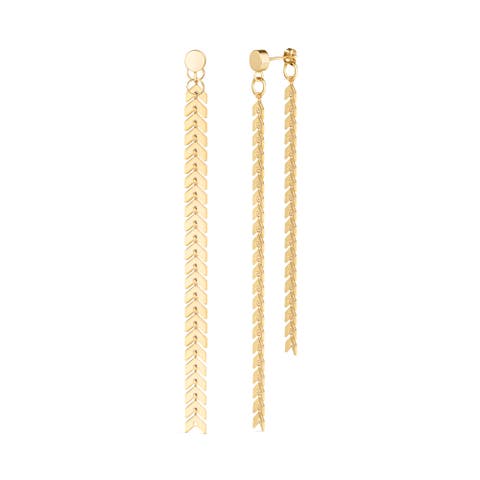 Elegante Chevron Dangle Earrings