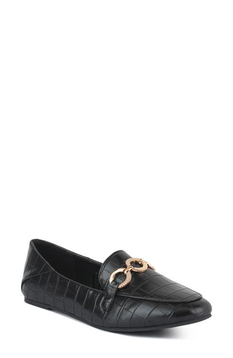 Wibelle Croc Embossed Loafer (Women)