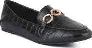 LONDON RAG Wibelle Croc Embossed Loafer