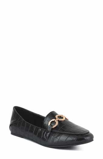 LONDON RAG Wibelle Croc Embossed Loafer