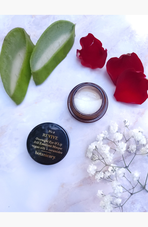 Botanicary No. 9 Revive Overnight Eye And Lip Silk Emollient Masque In Black