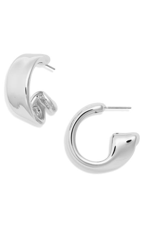 Jenny Bird Large Aurelia Hoop Earrings In High Polish Silver