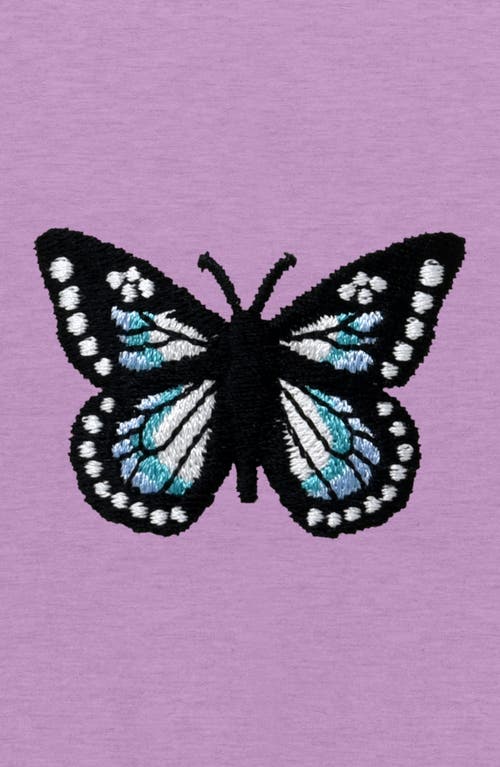 Dalix Womens Butterfly Midweight Hooded Sweatshirt In Purple