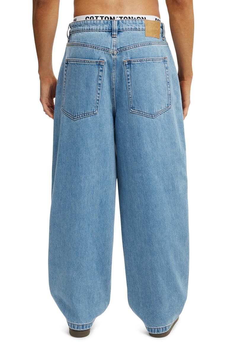 Cotton On Men's Baggy Skater Jean, Alternate, color, Verve Blue