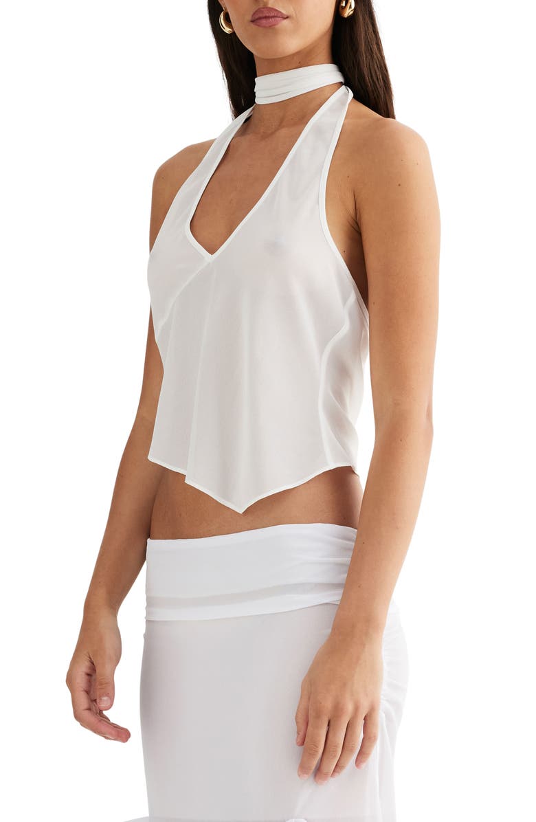 LIONESS Rendezvous Crop Halter Top, Alternate, color, 