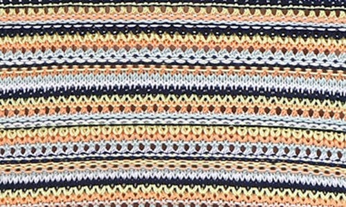 525 Joelle Stripe Knit Midi Dress In Bleach White Multi