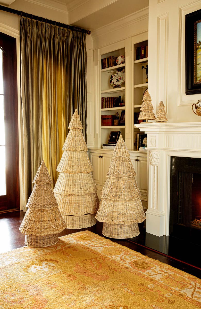 Juliska Provence Large Rattan Tree, Alternate, color, Whitewash