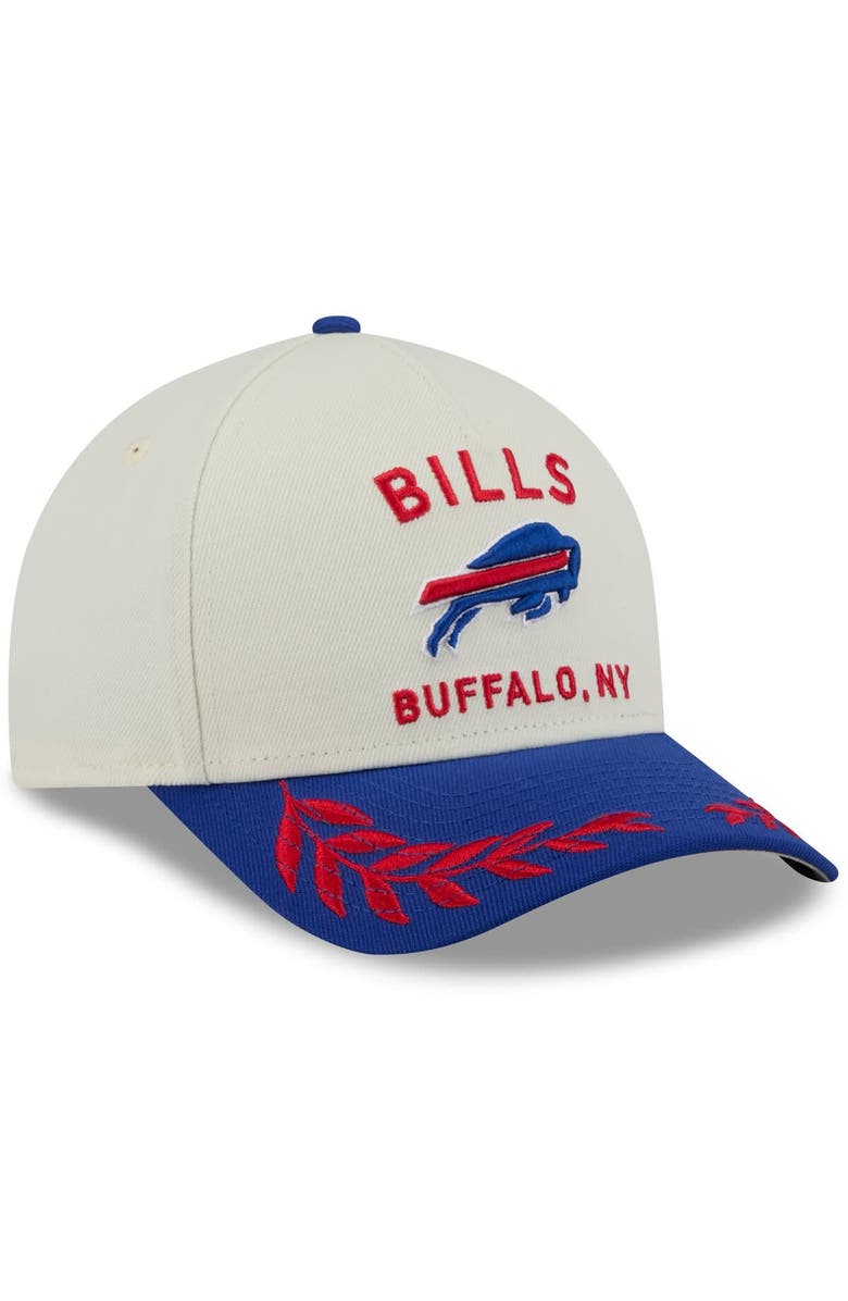 New Era Men's New Era Cream/Royal Buffalo Bills 2025 NFL Draft 9FORTY A-Frame M-Crown Adjustable Hat, Alternate, color, Cream
