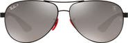 Ray-Ban 61mm Gradient Polarized Pilot Sunglasses