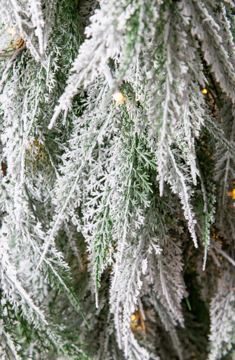 Balsam Hill Snowfall Downswept Tree, Alternate, color,