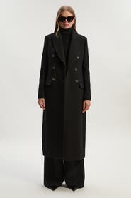 Karen Millen Petite Double Breasted Midi Coat