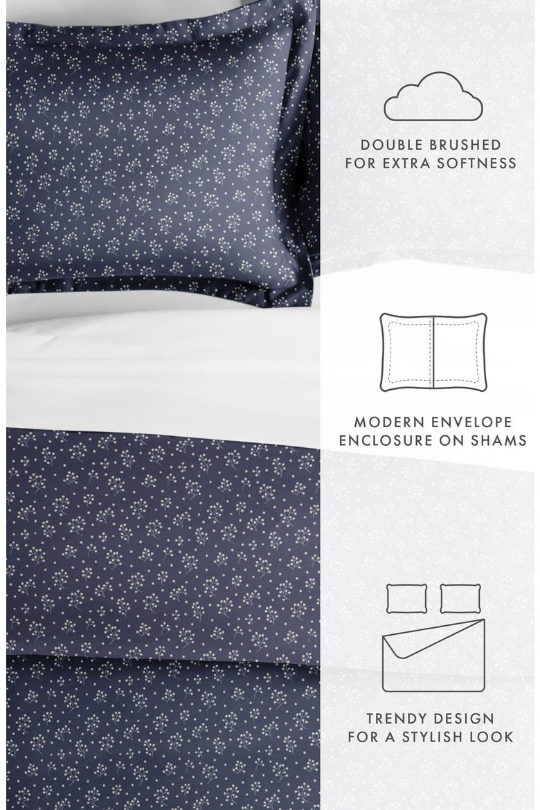 Premium Ultra Duvet Cover & Sham Set, Alternate, color, NAVY
