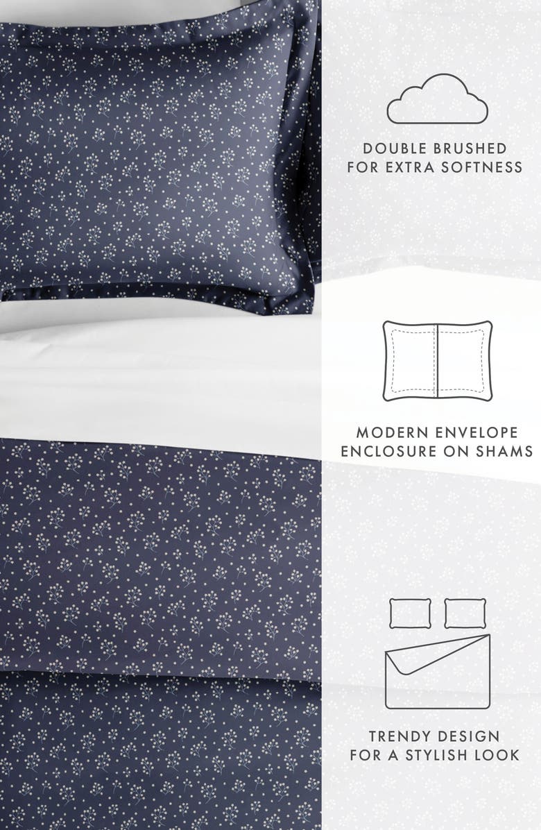 IENJOY HOME Premium Ultra Duvet Cover & Sham Set, Alternate, color, Navy