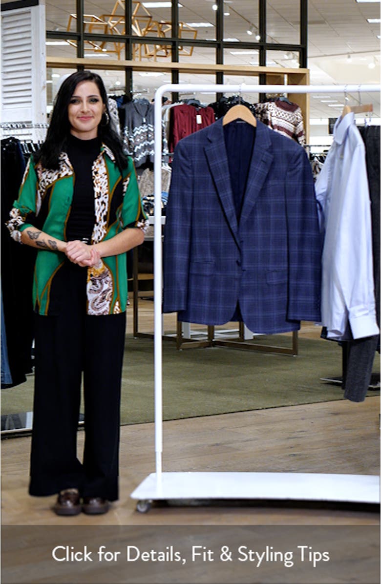 G-Line Blue Check Slub Sport Coat, sales video thumbnail