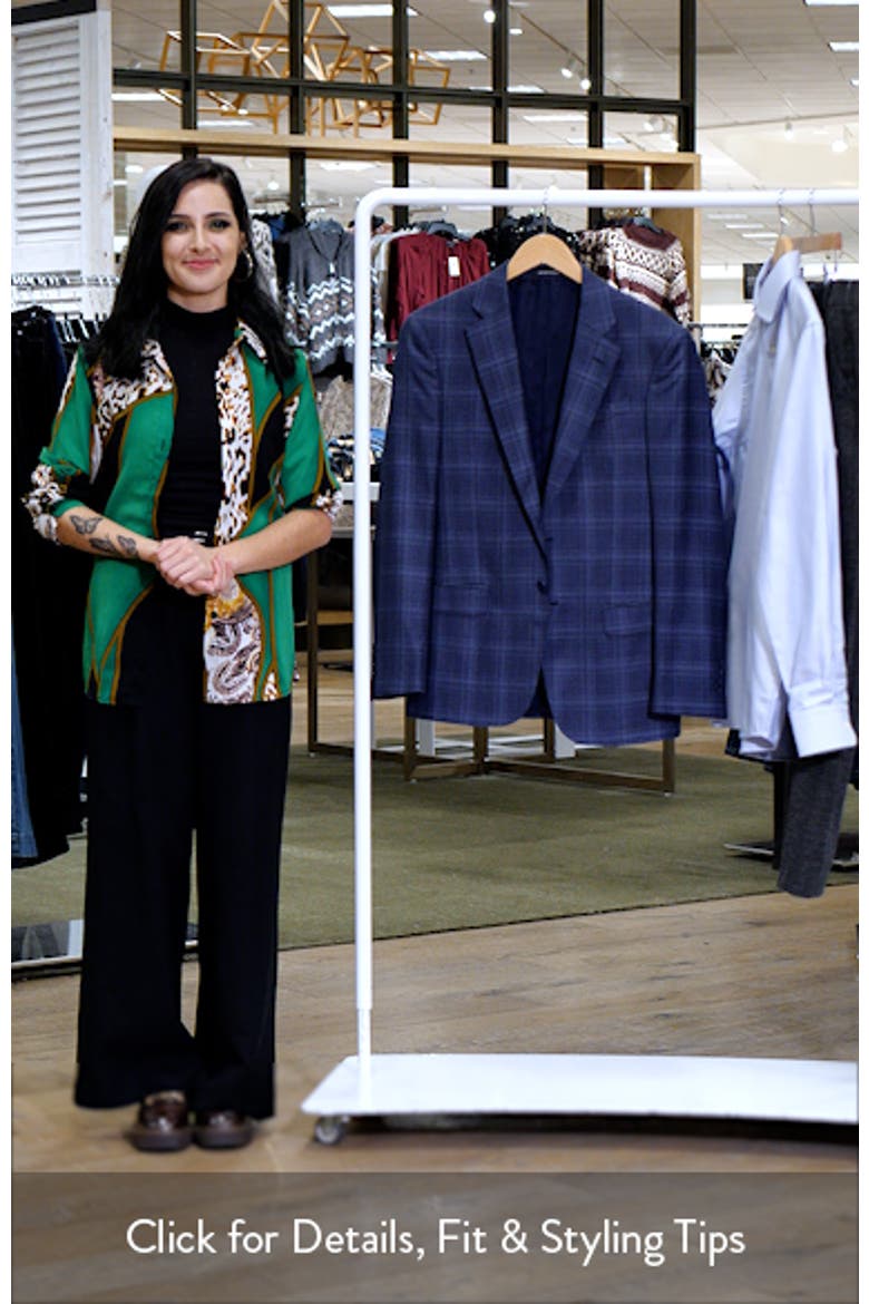 G-Line Blue Check Slub Sport Coat video