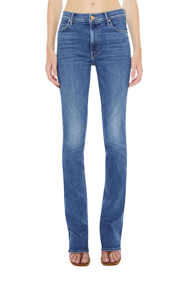 MOTHER Runaway High Waist Flare Jeans, Main, color, Prized Possession