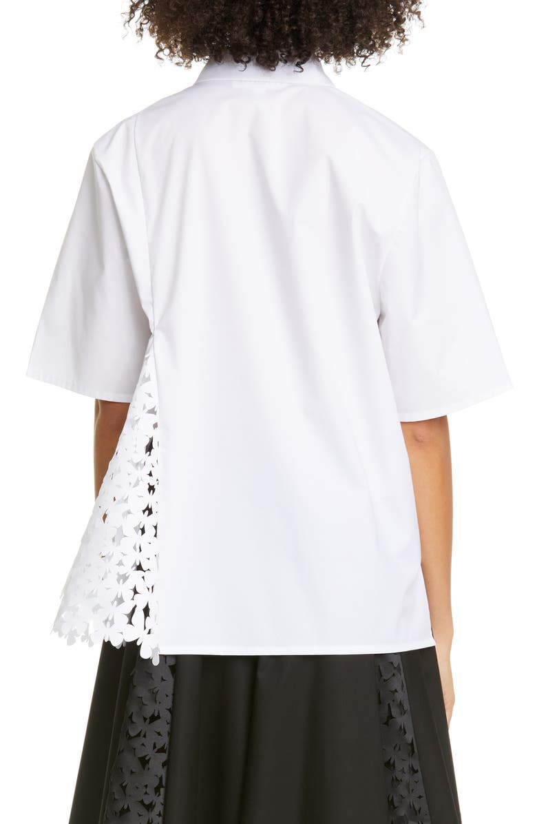 Paskal Atlas Laser Cut Butterfly Stretch Cotton Shirt, Alternate, color, 