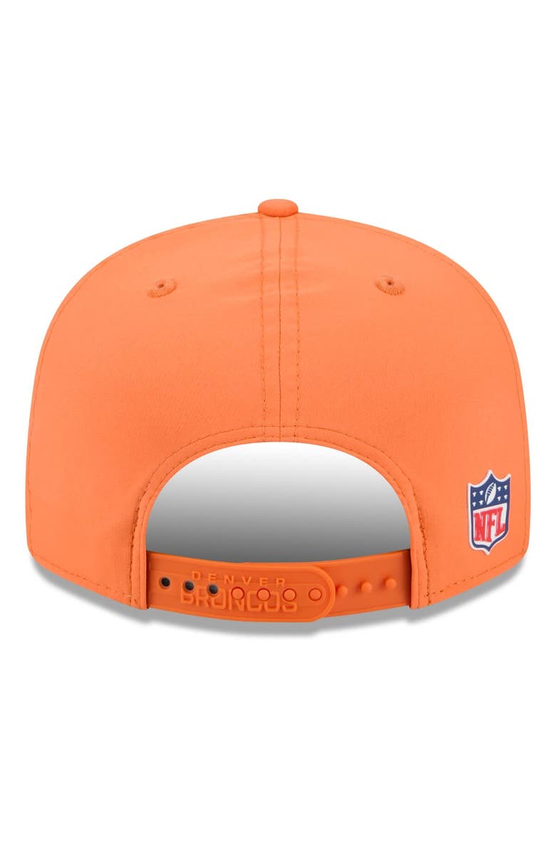 New Era Men's New Era Orange Denver Broncos 2025 Sideline  Split Panel 9FIFTY Snapback Hat, Alternate, color, Orange