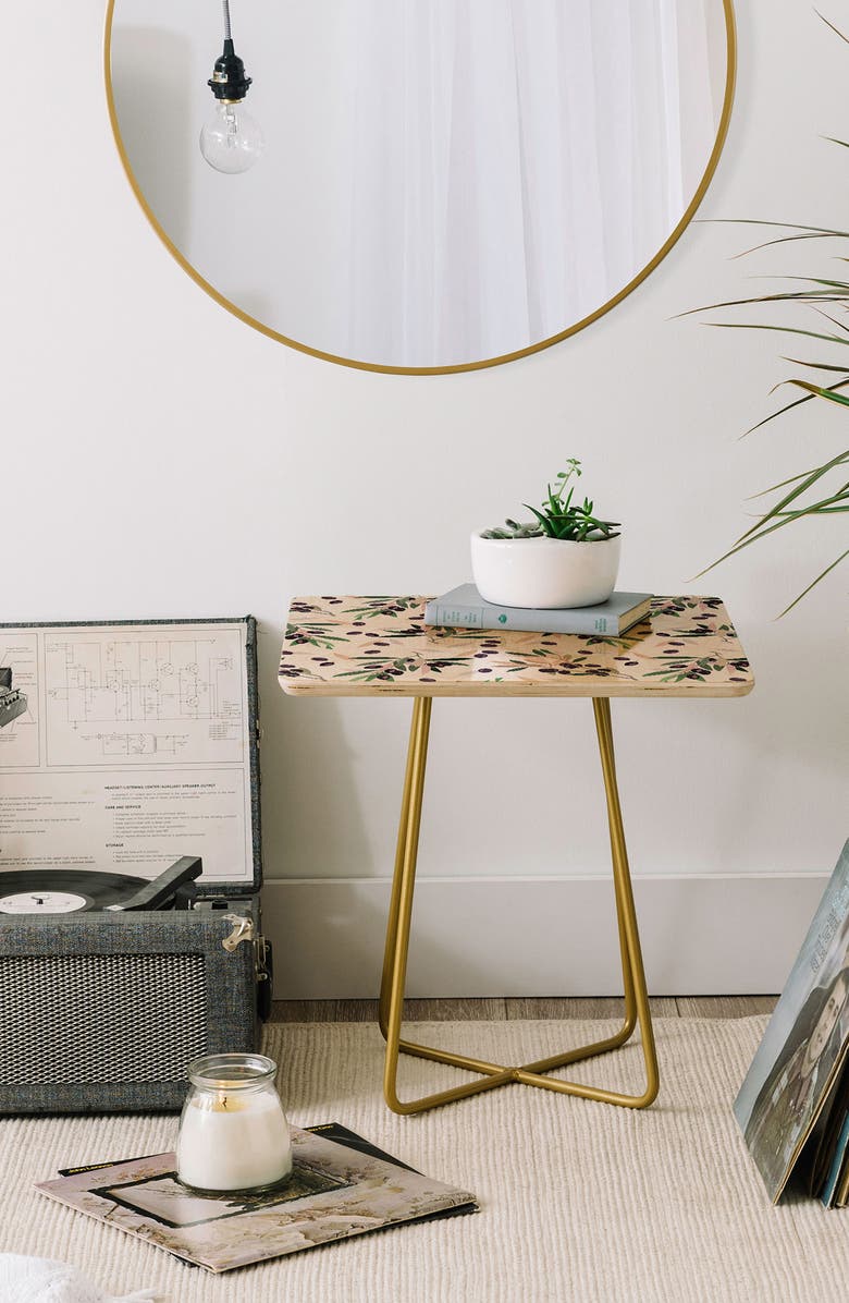 Deny Designs Olivia Sprig Side Table, Alternate, color, 