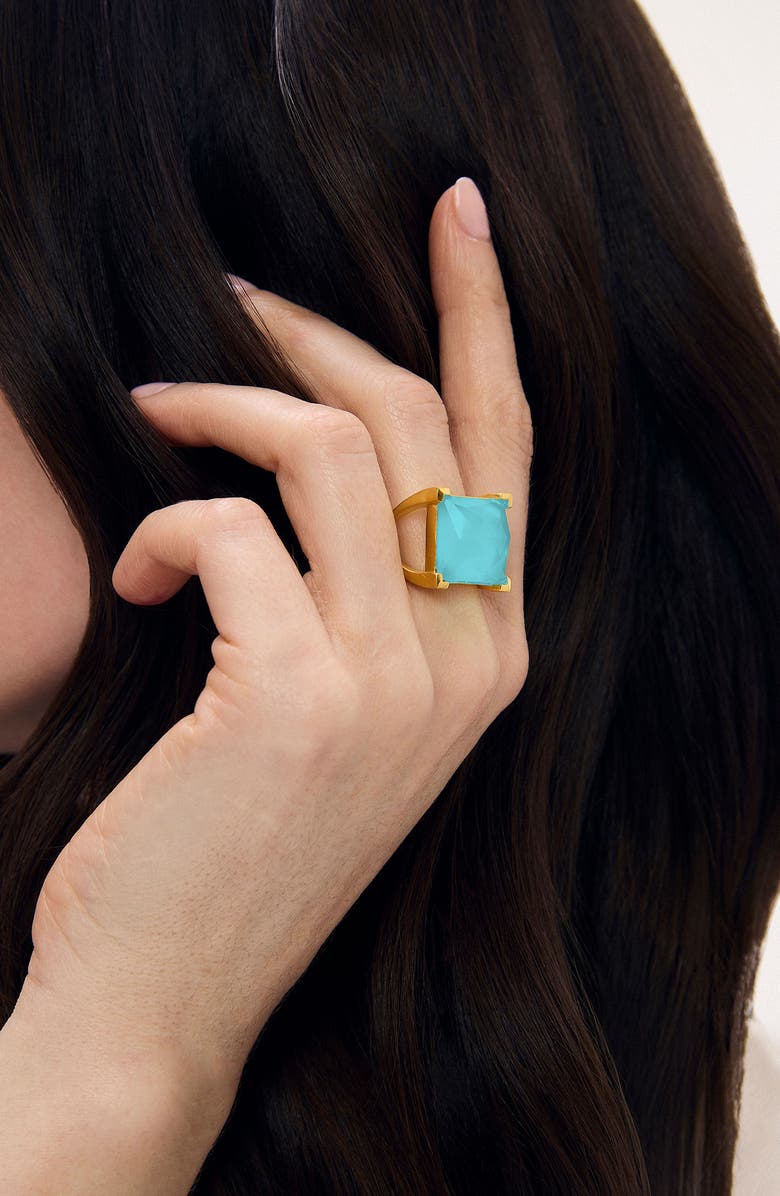 Dean Davidson Plaza Ring, Alternate, color, Iridescent Turq/ Gold
