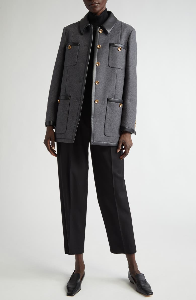Altuzarra Clarkes Wool Blend Short Coat, Alternate, color, 