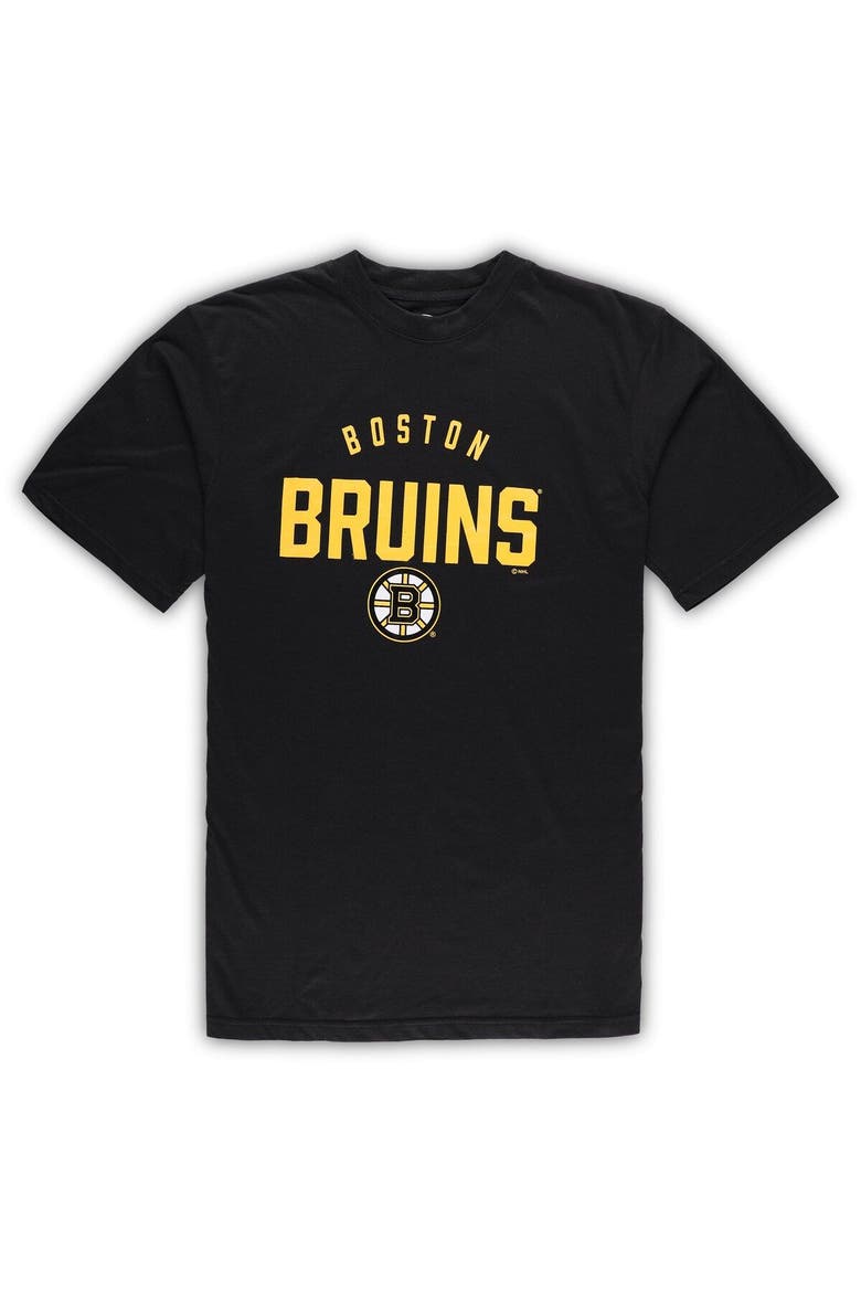 Men's Boston Bruins Black/Heather Gray Big & Tall T-Shirt & Pants Lounge Set, Alternate, color, Black
