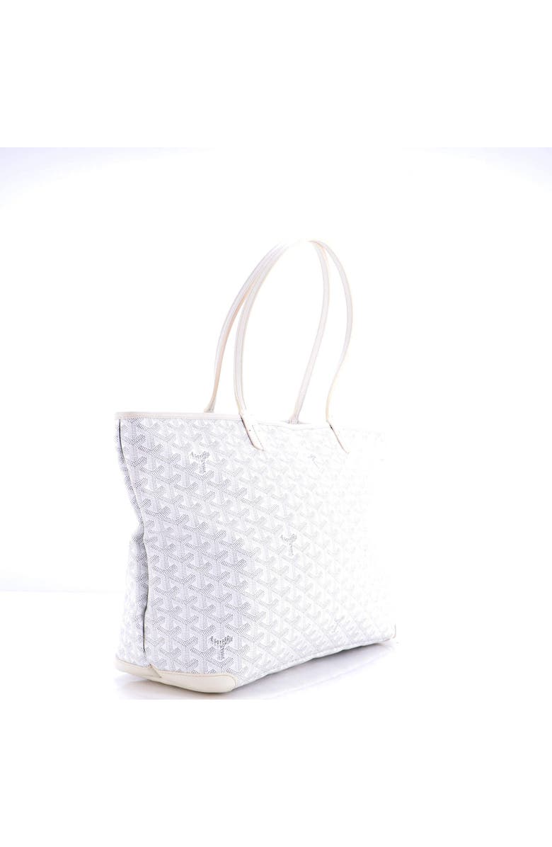 Pre-Owned Goyard Artois Tote Coated Canvas MM, Alternate, color, White
