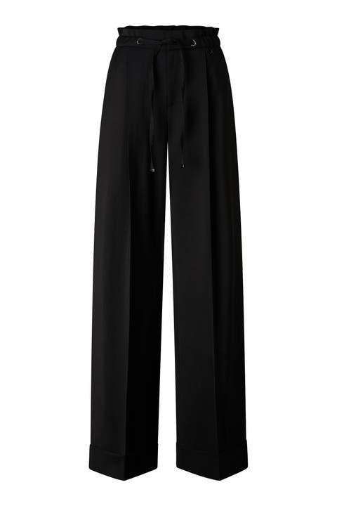 Elfy Virgin Wool Pleated Pants