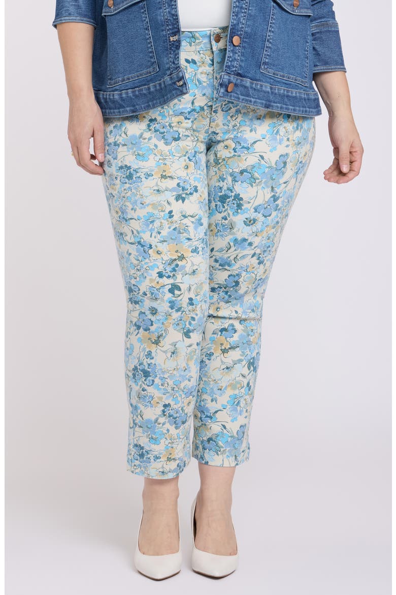 Sheri Slim Ankle Jeans, Main, color, BLUE BLOOMS