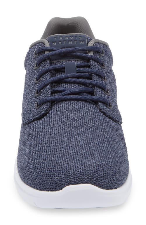 Travismathew The Daily Ii Knit Sneaker In Heather Mood Indigo