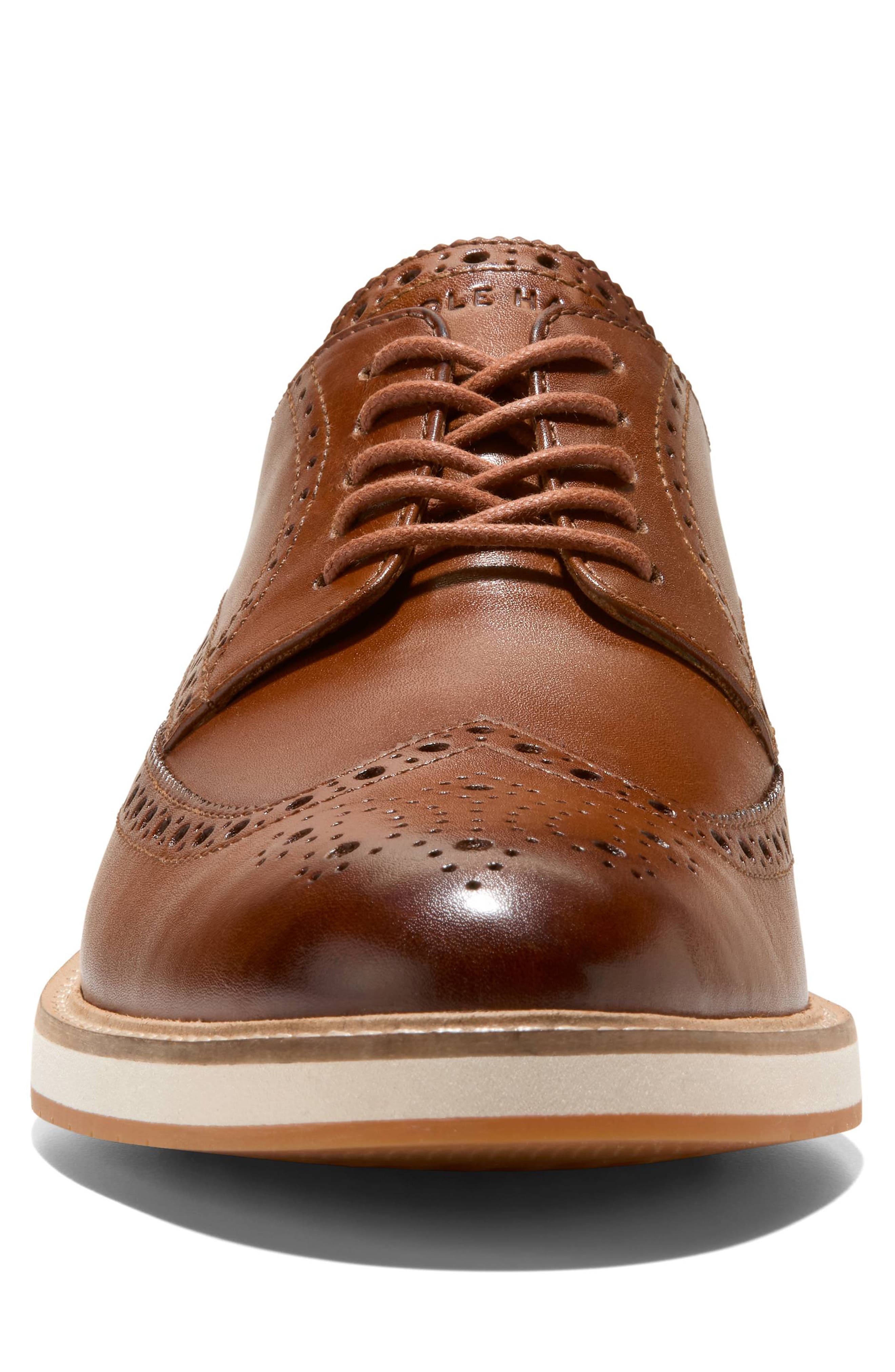 Cole Haan Morse Grand Wingtip Derby, Alternate, color, Brtsh Tn Ivry Gum