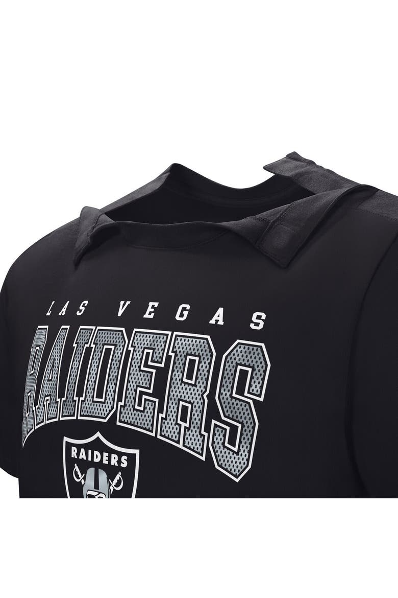 Men's  Black Las Vegas Raiders Home Team Adaptive T-Shirt, Alternate, color, Black