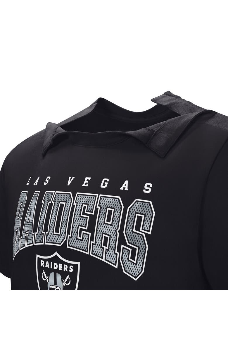 NFL Men's Black Las Vegas Raiders Home Team Adaptive T-Shirt, Alternate, color, Black