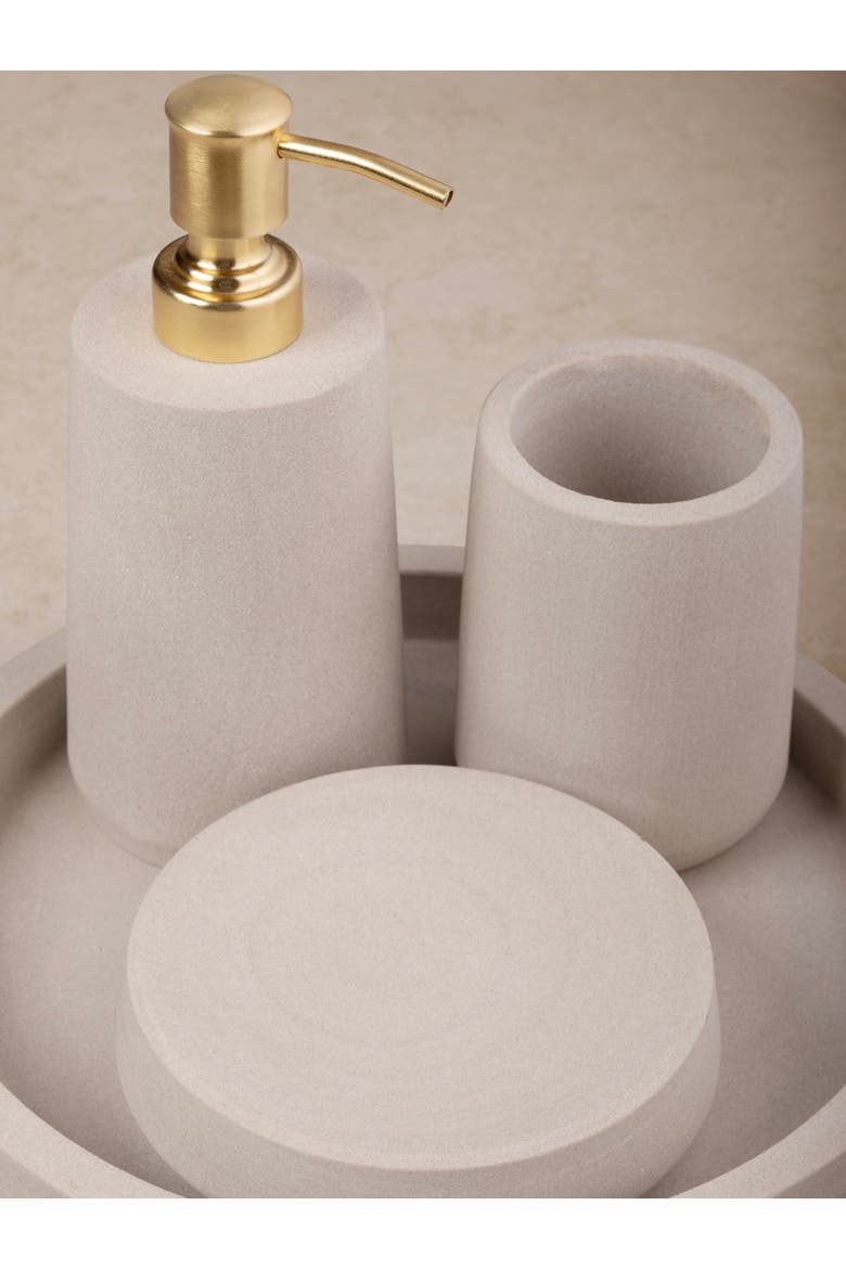 Casablanca Sandstone Bath Accessories, Set of 4, Alternate, color, Beige