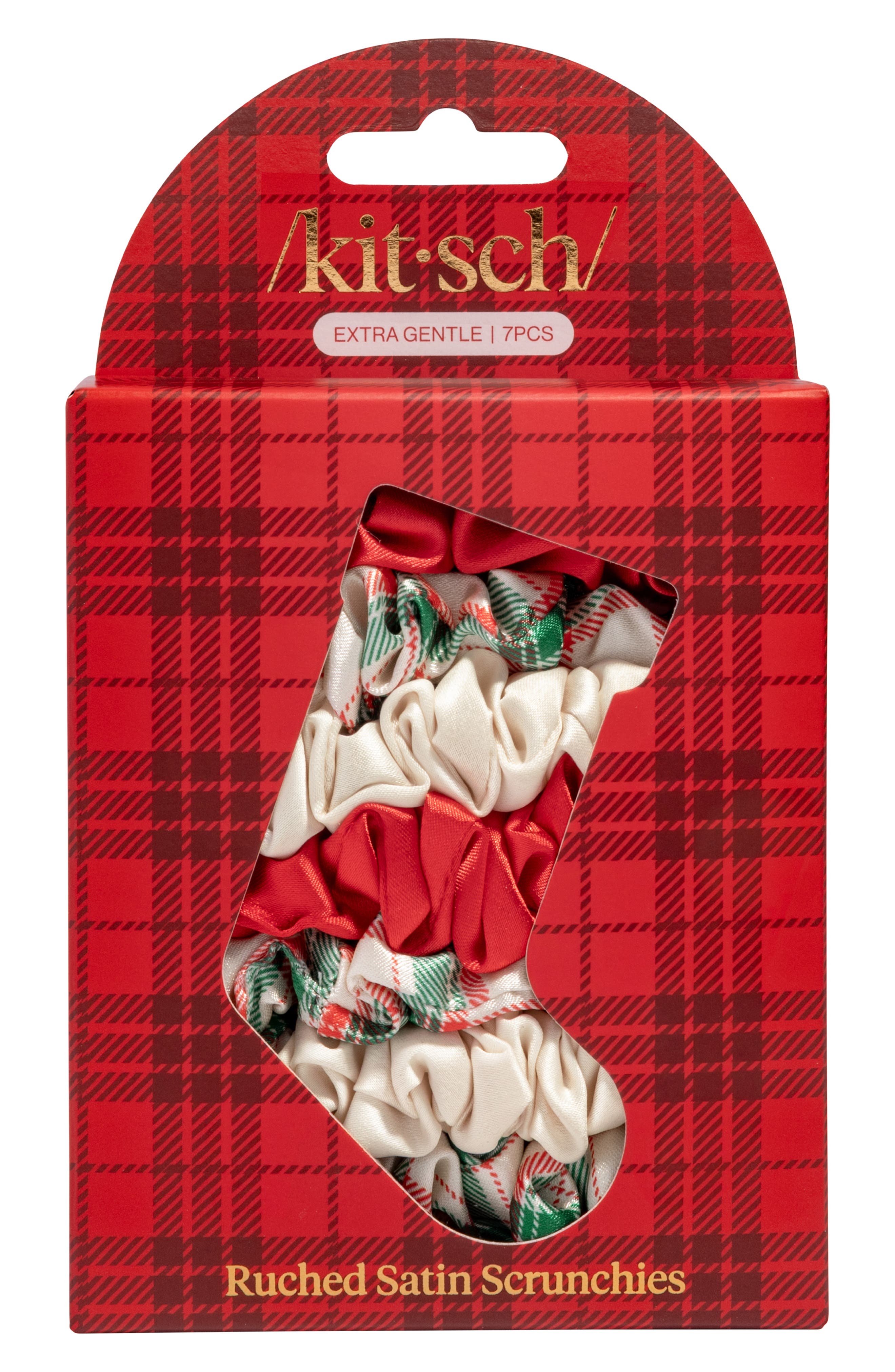 Kitsch Holiday Ruched Satin Scrunchies (Women) | Nordstromrack