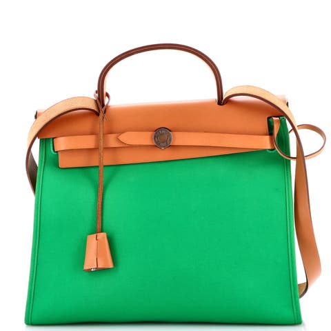 Herbag Zip Leather and Toile 31