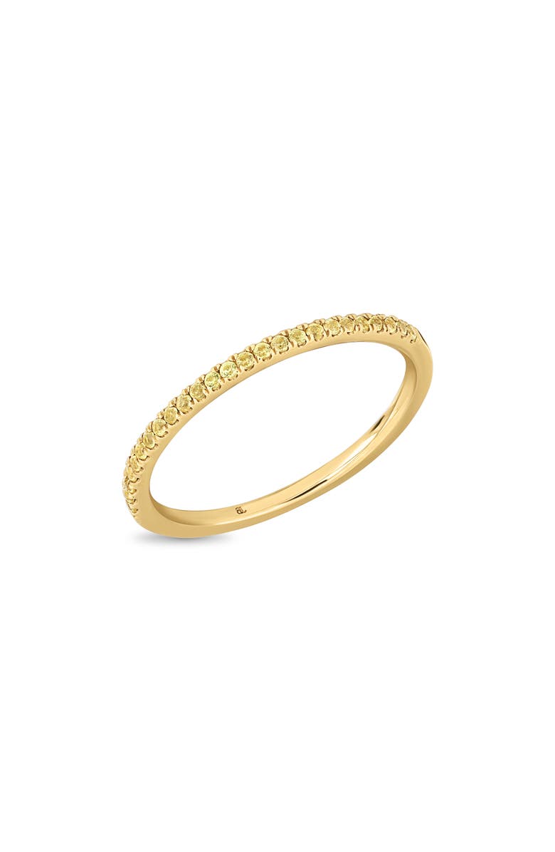 Bony Levy 18K Gold El Mar Yellow Sapphire Stackable Ring, Main, color, 18K Yellow Gold