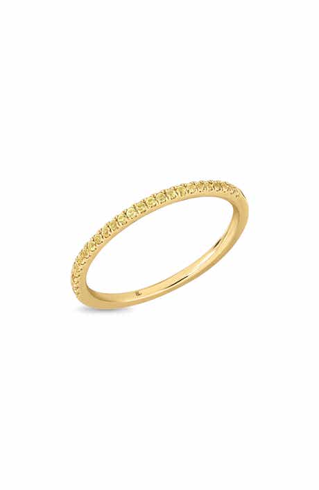 Bony Levy 18K Gold El Mar Yellow Sapphire Stackable Ring