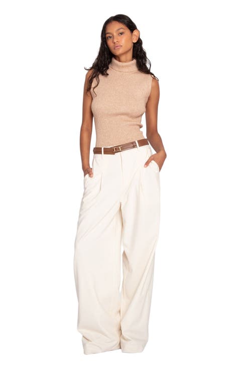 Equation Sleeveless Turtle Neck Knit