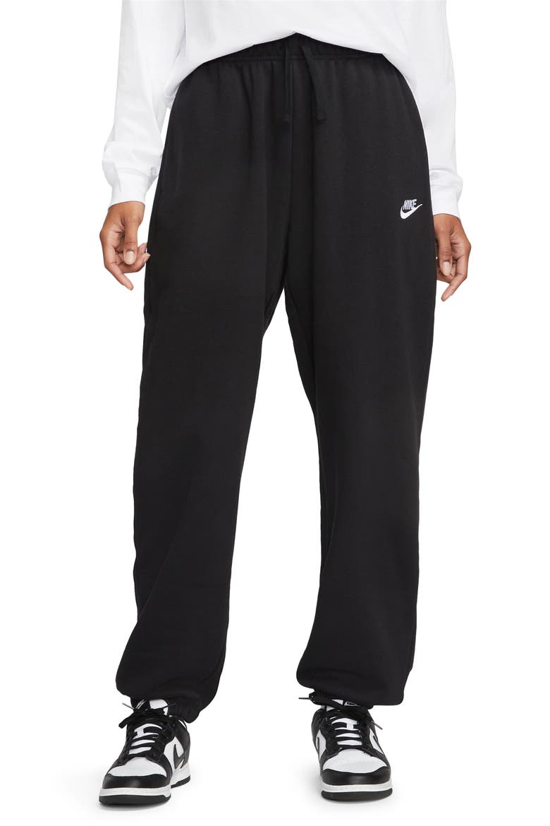 Sportswear Club Fleece Sweatpants, Main, color, BLACK/ WHITE